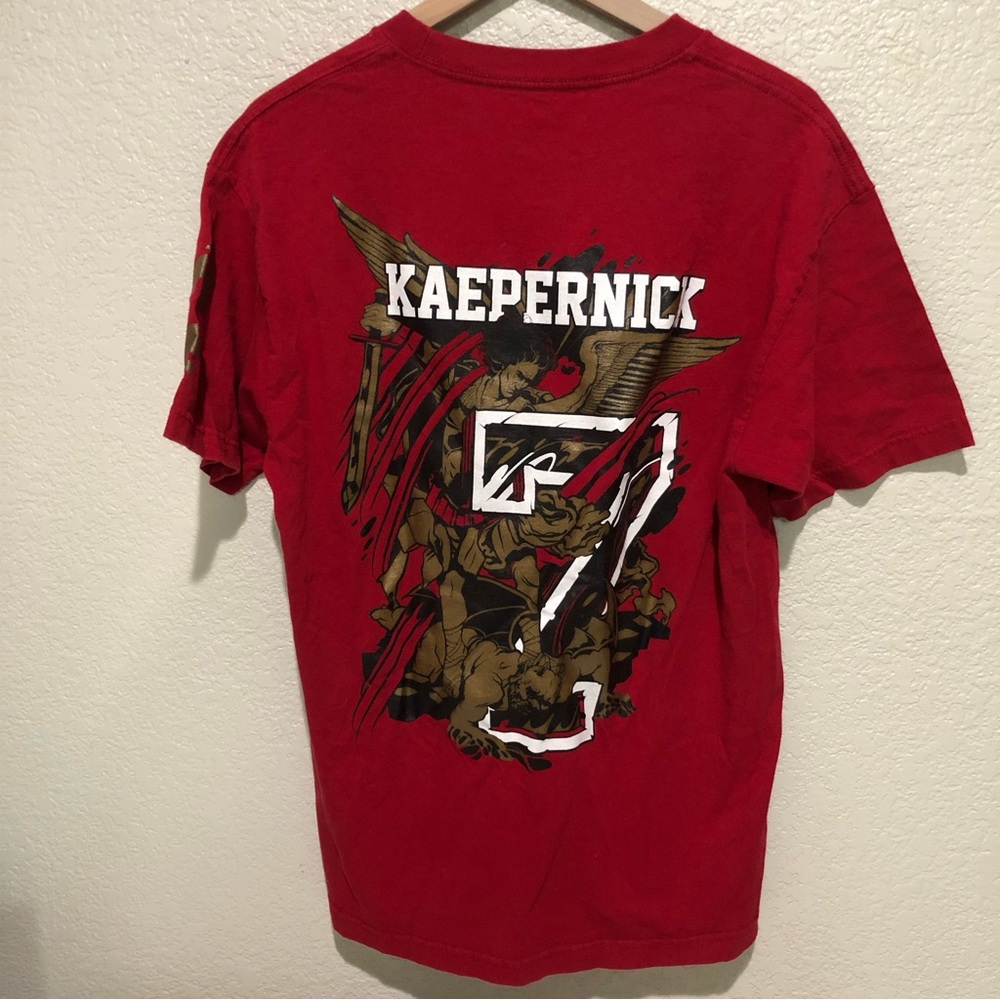 Colin Kaepernick Against All Odds Large Tshirt Cukui 49ers NFL